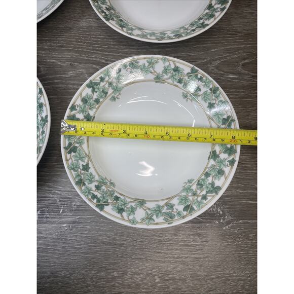 Christopher Stuart IVY PARK 8-1/4”Rimmed Salad/Soup Bowl Japan ~Set Of 4 - Picture 13 of 16